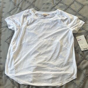 Athleta White Short Sleeve Tee